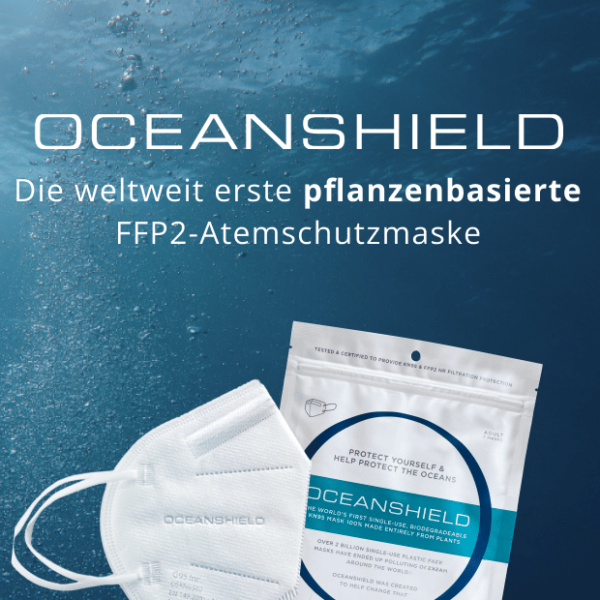G95 INC. Oceanshield FFP2 Maske aus biologisch abbaubarem PLA 7 Stück OSADWHKN9502