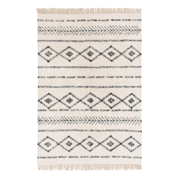benuta Waschbarer Baumwollteppich Naomi Cream 60006922-62101