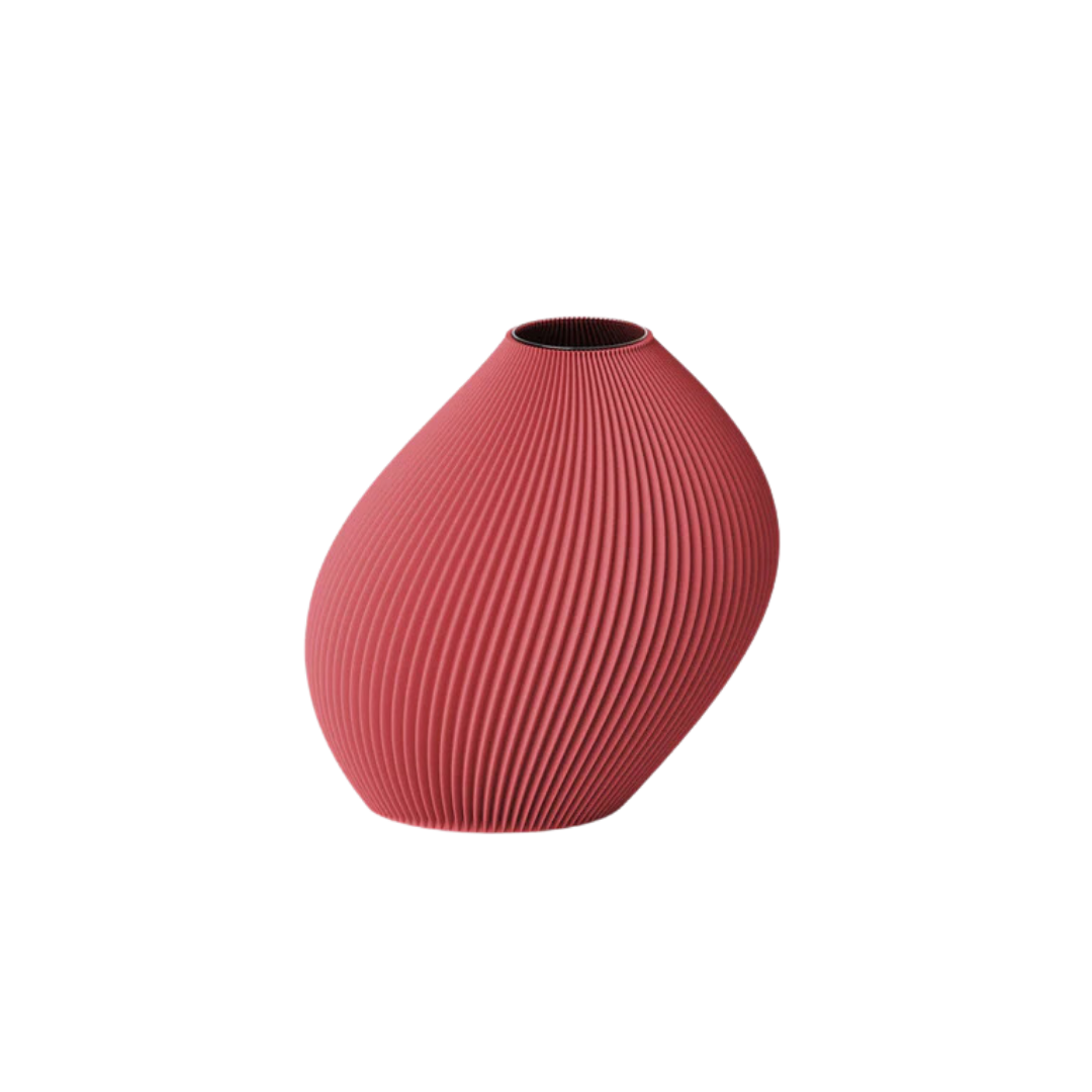 16-13116_Recozy_Bent Vase ⌀22cm groß_Rot_7 16-13116_Recozy_Bent Vase ⌀22cm groß_Rot_7