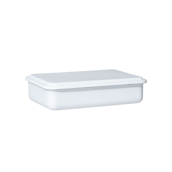 Riess Classic Weiss Vorratsbehälter mit Deckel 23x15x5cm 0416-033