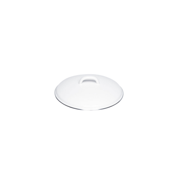 Riess Classic Weiss Deckel mit Chromrand