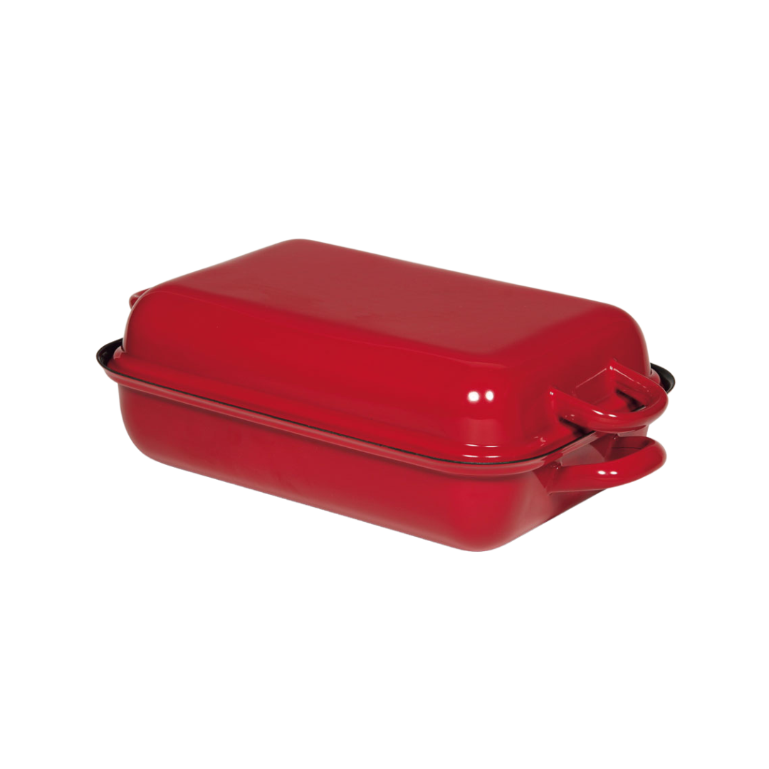 16-13910_Riess_Classic Rot Bratpfanne mit Deckel_1 16-13910_Riess_Classic Rot Bratpfanne mit Deckel_1
