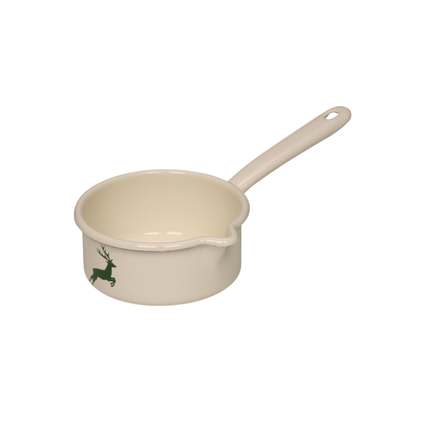 Riess Hirsch Grün Stielkasserolle mit großem Ausguss 14cm 0,75L 0036-072