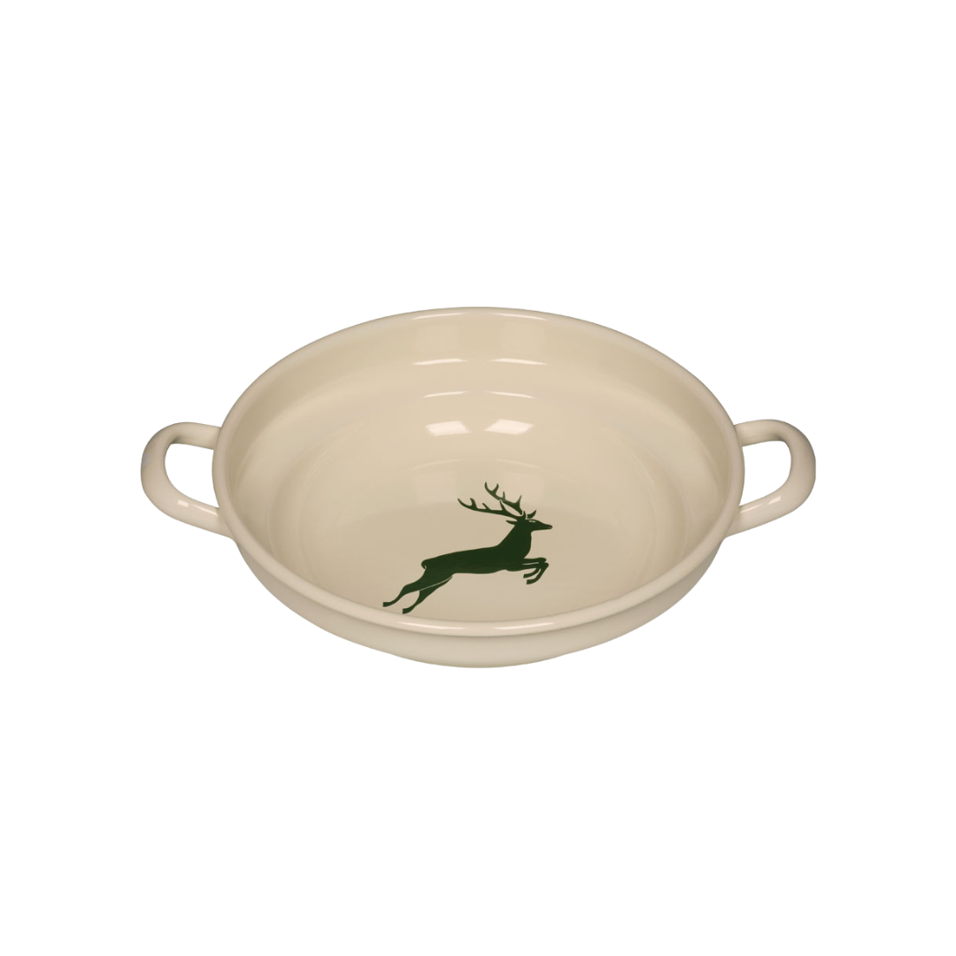 16-14027_Riess_Hirsch Grün Bauernschüssel flach 24cm_1 16-14027_Riess_Hirsch Grün Bauernschüssel flach 24cm_1