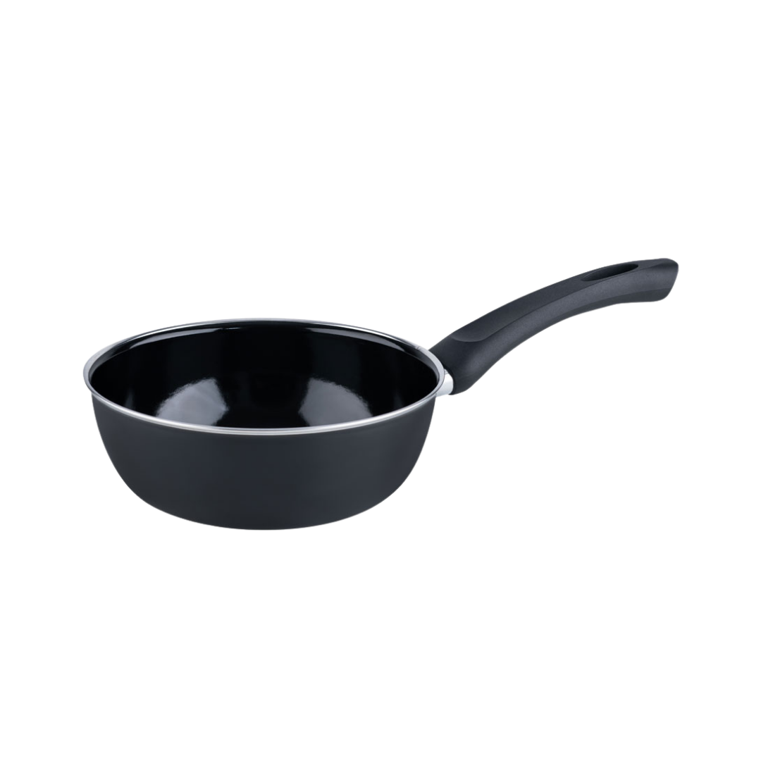 16-14104_Schwarzemaille Gourmet Pfanne 20cm hoch_1 16-14104_Schwarzemaille Gourmet Pfanne 20cm hoch_1
