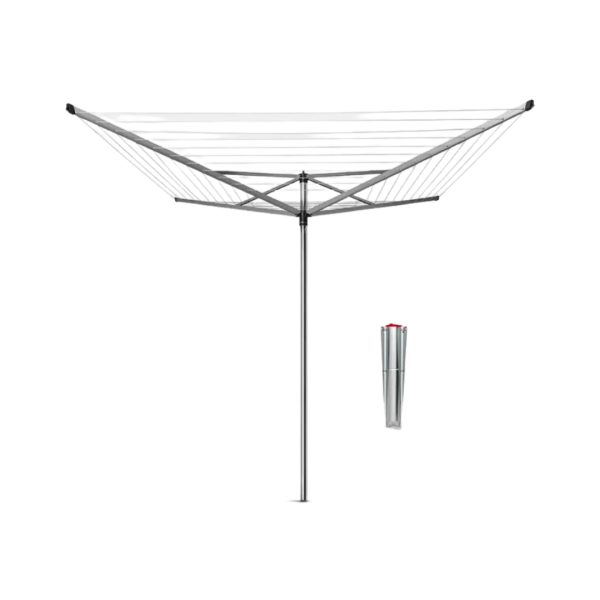 Brabantia Wäschespinne Topspinner 60m mit Metall-Bodenanker 310867