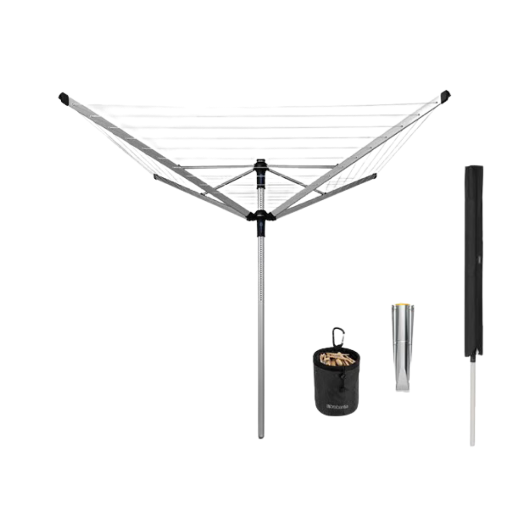 16-16980_Brabantia_Wäschespinne Lift-O-Matic Advance 50m mit Metall-Bodenanker_Metallgrau_1 16-16980_Brabantia_Wäschespinne Lift-O-Matic Advance 50m mit Metall-Bodenanker_Metallgrau_1