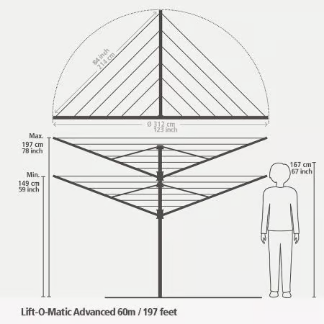 16-16980_Brabantia_Wäschespinne Lift-O-Matic Advance 50m mit Metall-Bodenanker_Metallgrau_4 16-16980_Brabantia_Wäschespinne Lift-O-Matic Advance 50m mit Metall-Bodenanker_Metallgrau_4