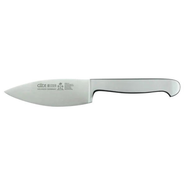 Ein Bild aus dem Taiga Store von taiga.green. Ein Kochmesser aus rostfreiem Stahl mit einer breiten Klinge und einem glatten, ergonomischen Griff, abgebildet auf einem schlichten weißen Hintergrund. Jetzt bestellen im Eco Shop von www.taiga.green. Hier nachhaltig einkaufen mit dem Taiga Eco Rating